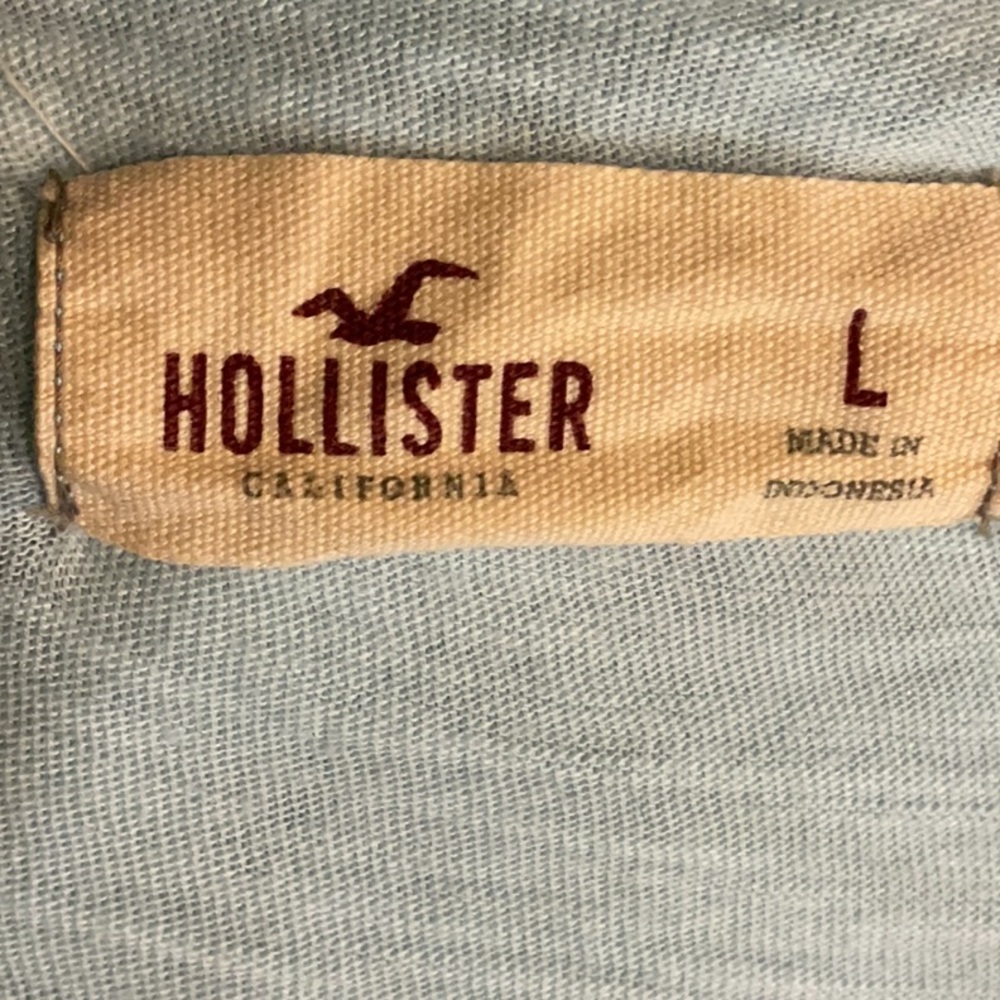 Hollister Elegant Lace Top in Light Blue size Large - Picture 2 of 6
